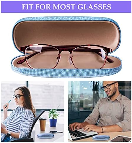 MBSCS 6 Pacote de óculos de casca dura Caixa de óculos de óculos de proteção de óculos brilhantes para óculos