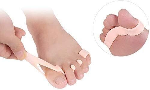 Yuesfz para os dedos dos dedos dos dedos dos pés de pé para os aparelhos de proteção corretor para a ferramenta de pé, alisadores dos dedos dos pés sobrepostos, separador do dedo do pé