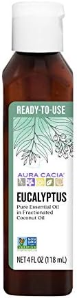 AURA CACIA Pronto para usar óleo essencial de incenso em óleo de coco fracionado | GC/MS testado para pureza | 4 fl. Oz.