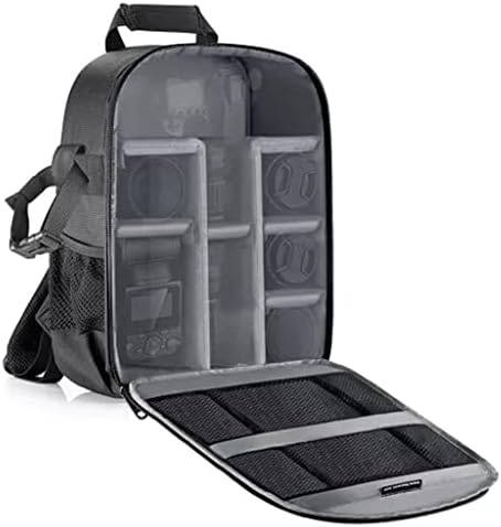 XXXDXDP Backpack da câmera Partição flexível Saco acolchoado Proteção à prova de choque para câmeras e lentes sem espelho