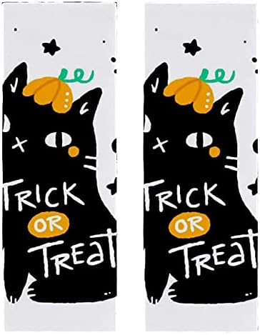 Deyya Black Cat com toalhas esportivas de estilo de Halloween para homens Mulrofibras Tootes Perfeitos Viagem e Esportes