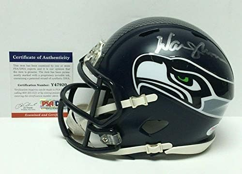 Warren Moon assinou Seattle Seahawks Mini -Helmet PSA Y47920 - Mini capacetes da NFL autografados