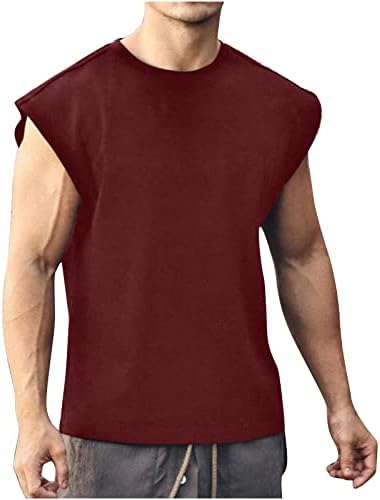 Moda de camisetas de fitness masculina Moda de colete expandido O-pescoço esportivo Casual Muscle Tees camisetas Tampas