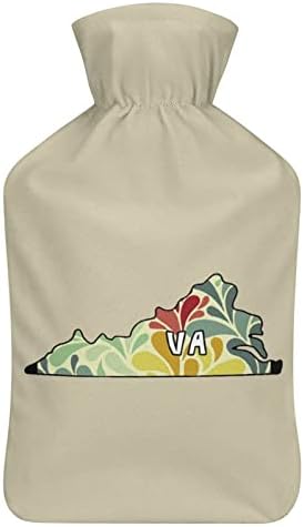 Floral Virginia Rubber Hot Water Bottle com lã Tampa com as mãos pés mais quentes de água quente