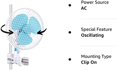 Os produtores de bazuca que oscilam o ventilador de barraca de cultivo de 6 polegadas com clipe de aderência se encaixa em pólos de