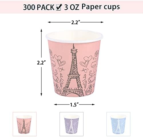 [Pacote de 600] 3 xícaras de banheiro, copos de papel de 3 onças para banheiro, xícaras de banheiro descartáveis ​​3