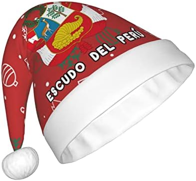 Escudo del perë² Funny Adults Plexh Santa Hat chapéu de Natal para mulheres e homens chapéu de férias de natal
