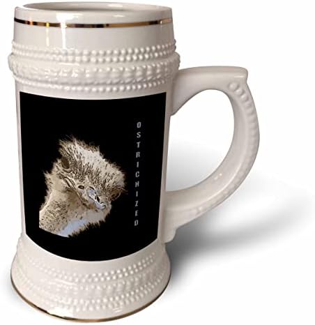 3drose ostricados divertidos trocadilhos para o homem estranho - 22oz Stein caneca