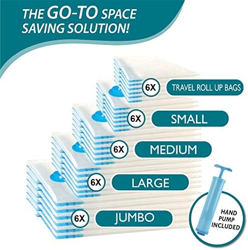 Pacote de sacos de armazenamento de pó de pacote, sacos de economia espacial sacos de armazenamento de compressão para edredons e cobertores,