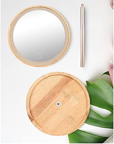 FXLYMR Desktop Makeup Mirror Beauty Mirror Desktop Make Up Mirror decorativo, espelhos de tela de toque, 1pc USB carregamento