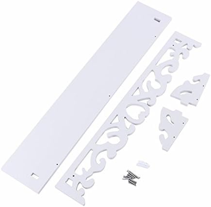 Prateleiras flutuantes montadas na parede, 1 pcs chique filigree prateleira de armazenamento de parede mais profunda para decoração