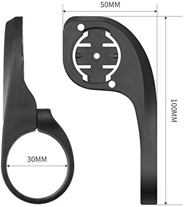 Xoss G/G+ Montagem do computador de bicicleta, compatível para computadores de bicicleta Garmin, fora da bicicleta dianteira Montagem de mount Road Black Plastic-Steel Durável