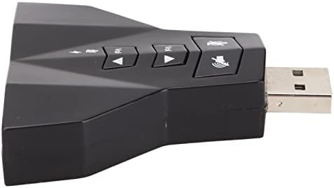 Youyeetoo USB a 3D Adaptador de áudio de áudio de áudio de áudio Virtual 7.1 Channel CH Alto -alto -falante de microfone Double AdAprter para 2000 / xp / win 7 / server 2003 / Vista Linux Mac05 10 ou superior