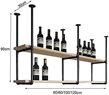 BKGDO Racks de vinho, prateleira de teto Rack de vinho de teto, suporte para suporte de cano de água de barra, rack de