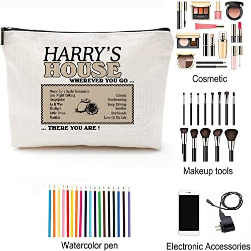 House's house makeup bolsa estilos de zíper bolsa bolsa de cosméticos harry time types fãs de presente música amante de mercadoria bolsa