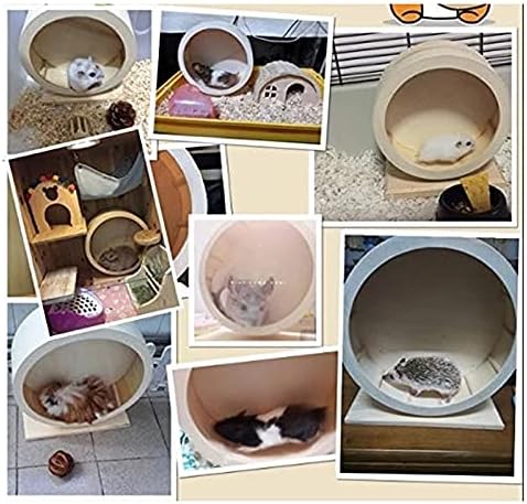 Gretd Pequenos Animais de madeira Hamster Muder Spinner Runnner para ratos Gerbils Chinchillas Hedgehogs REDES INICIAÇÕES