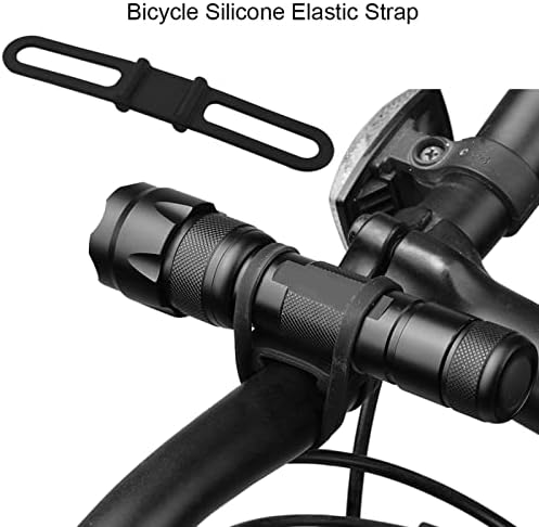 PLPLAAOO 5PCS/Set Bicycle Silicone Band, Bicycle Silicone Band, tiras de borracha de bicicleta, tiras de borracha de bicicleta multifuncional, tiras de borracha de suporte para montagem em lanterna, banda de silicone de bicicleta bandagem fixa bandagem