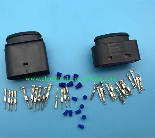 Cabos Davitu, adaptadores e soquetes - 5Sets Kit fêmea xenônio Fuzileiros -soquete 14pin 1,5 mm/3,5mm Conector 1J0973837