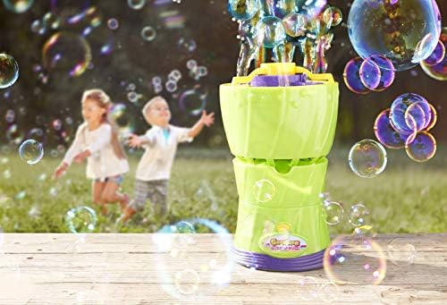 Gazilhão de bolhas de bolhas de bolhas bolhas de máquina de soprador para crianças, roxo/verde
