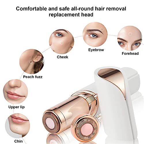 Cabeças de reposição compatíveis com o acabamento Touch Touch Ferramenta de remoção de cabelo facial para mulheres