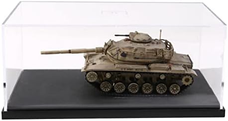 Kvsert 1/72 American M60A3 Tank Model com caixa de liga de liga de caixa Exibição de presente Desert Color
