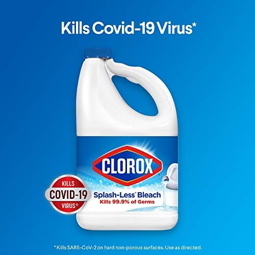 Bleach sem respingo de Clorox, alvejante desinfetando, regular-117 onça de onça fluida