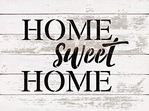 Home Sweet Home Stencil por Studior12 | Modelo Mylar reutilizável | Use para pintar sinais de madeira - paletes - paredes - decoração