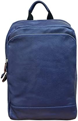Laptop de mochila de mochila para escolares casuais em couro de grão completo laptop 18axb09