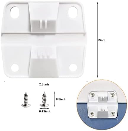 Dobradiças de plástico de reposição mais fria para dobradiças de resfriador de Coleman 5226, 5227b, 5235.5236 dobradiças mais frias com 16 parafusos - 4 pacote