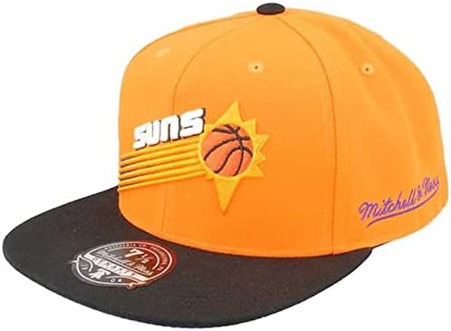 Nova era Phoenix Suns Classics de madeira 40ª equipe Annniversary Side HWC Dinastia Cap, 2tone laranja preto
