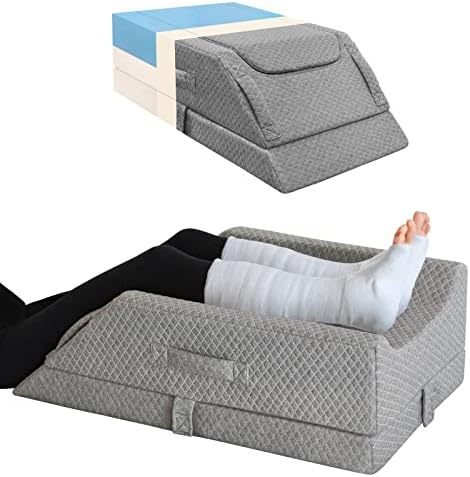 Travesseiros de elevação da perna ajustáveis ​​para inchaço após a cirurgia, refrigendo o travesseiro de cunha da perna de espuma