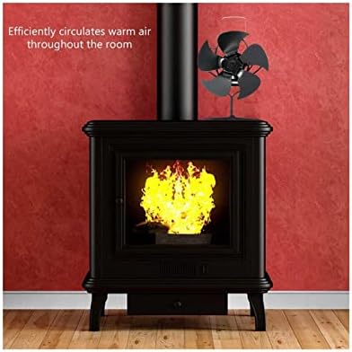 Lareira syxysm preto 5 fogão a calor do ventilador de fogão madeira queimador de madeira ecológica fã silencioso