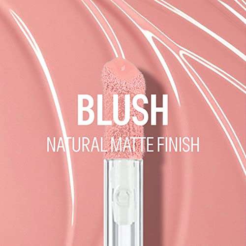 Bush líquido Kyda, acabamento fosco natural, tonalidade de bochecha orvalhada, sensação de mistura leve hidratante, rubor