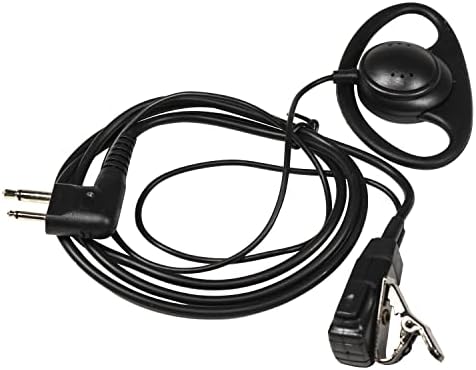 HQRP 4-PACK D fone de ouvido PTT MIC PTT Compatível com Motorola GTI, GTX, LTS-200