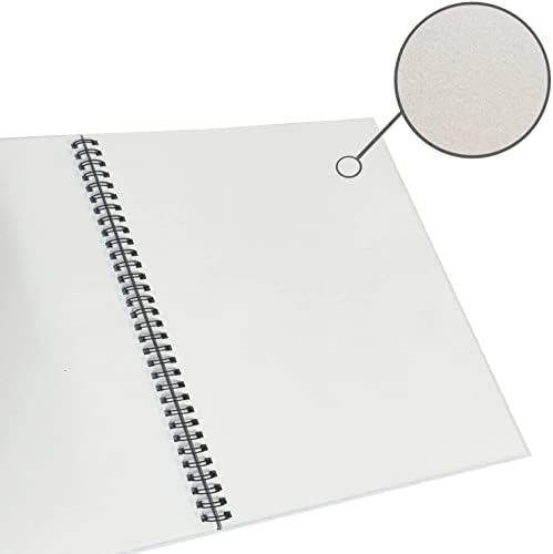 Livro de desenho em espiral giftexpress para crianças, papel de desenho sem ácido para lápis, tinta e pastel, 8,5 x 11.