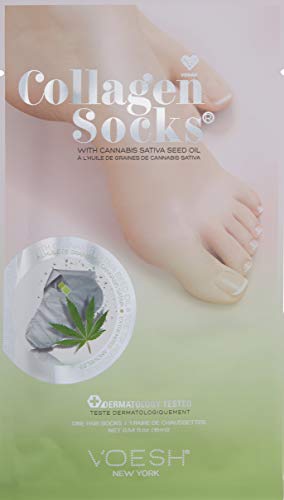 Voesh New York Vegan Colágen Socks Combine com óleo de semente de cannabis