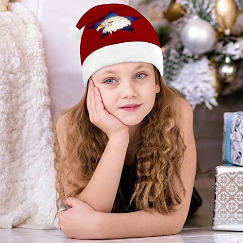 US Bald Eagle Christmas Papai Noel Chapéu para Cap de Natal Vermelho Favorias de Festas Festivas de Ano Novo