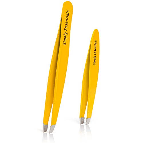 Conjunto de pinças - Amarelo de aço inoxidável profissional - inclui estojo e e -book - Melhor grau cirúrgico para preços