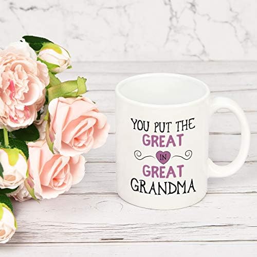Gravma Coffee Mug Você colocou presentes do dia das mães da avó para a avó da neta neta Presentes de aniversário presentes