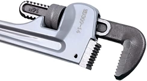 Chave de tubo reta WEDO 18 , Chave de encanamento, chave inglesa de alumínio, abertura máxima de 70 mm, morto de cabeça forjada de