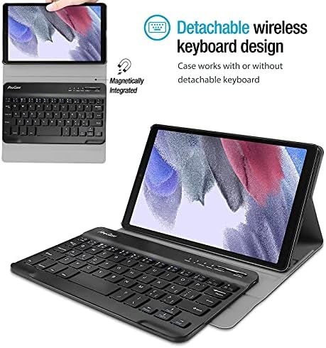Procase Galaxy Tab A7 Lite 8,7 polegadas 2021 Pacote de caixa do teclado Galaxy Tab A7 Lite Caso de 8,7 polegadas 2021