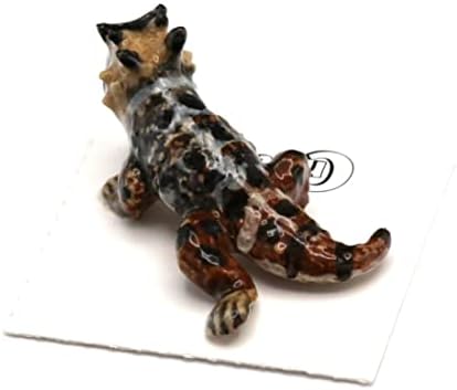 Little Critterz Horned Toad Rip - Lizard Reptile Home Décora Miniatura porcelana Feliz
