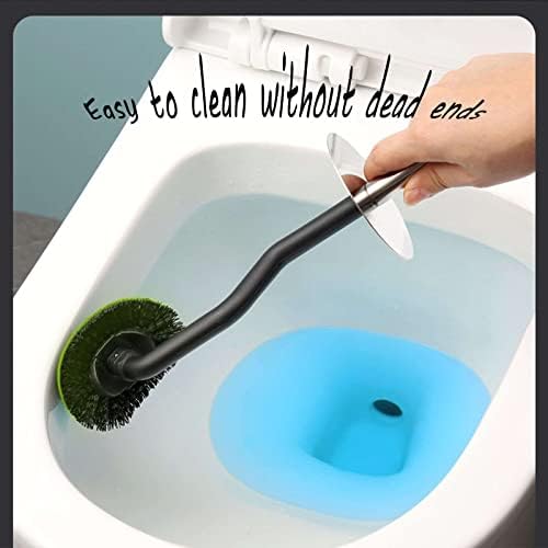 Escova de vaso sanitária e suporte de suporte, escova de vaso sanitário em aço inoxidável, escova higiênica, escova de vaso