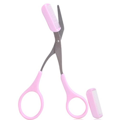 1PCS Pink Scissors Scissors pente para meninas Mulheres fazem as pazes e pegam uma curvatura perfeita