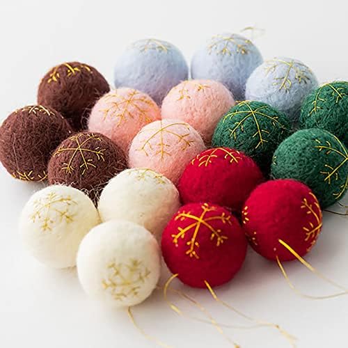 Natal Pequeno bola de lã pendente de coragem artesanal da árvore de natal Acessórios decorativos DIY Decorações de natal Cupo