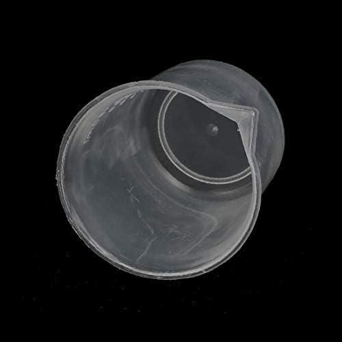 X-Dree 5pcs 100ml pp contêiner de bico de laboratório medindo copo limpo (Taza de Medición del Envise del Canalón del Laboratorio
