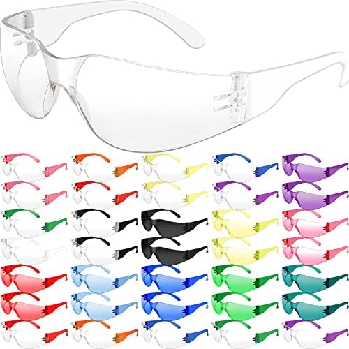 36 PCS óculos de segurança Eyewear resistente a arranhões, óculos de tiro protetores óculos de proteção para homens