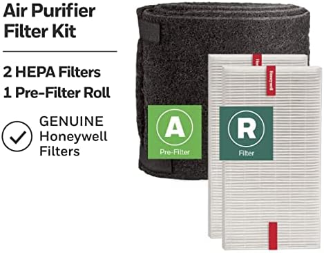 Kit de valor de filtro de purificador de ar HOLEWELL HEPA-inclui 2 r filtros HEPA e 1 rolo de pré-filtro com modelo de corte e filtro