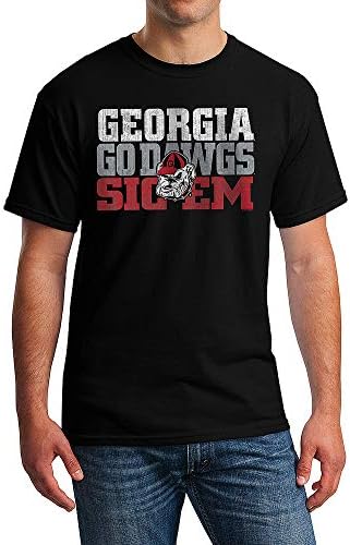 Elite Fan Shop Georgia Bulldogs Tshirt Arch Black