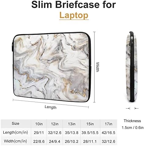 Textura de mármore compatível com MacBook HP dell, capa de lapto de laptop fofa casca dura para homens 17 polegadas